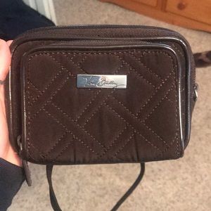 Vera Bradley purse over shoulder